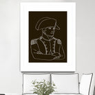 NAPOLEON WHITE LINES by Thomas Fernez on GIANT ART - black digital drawing