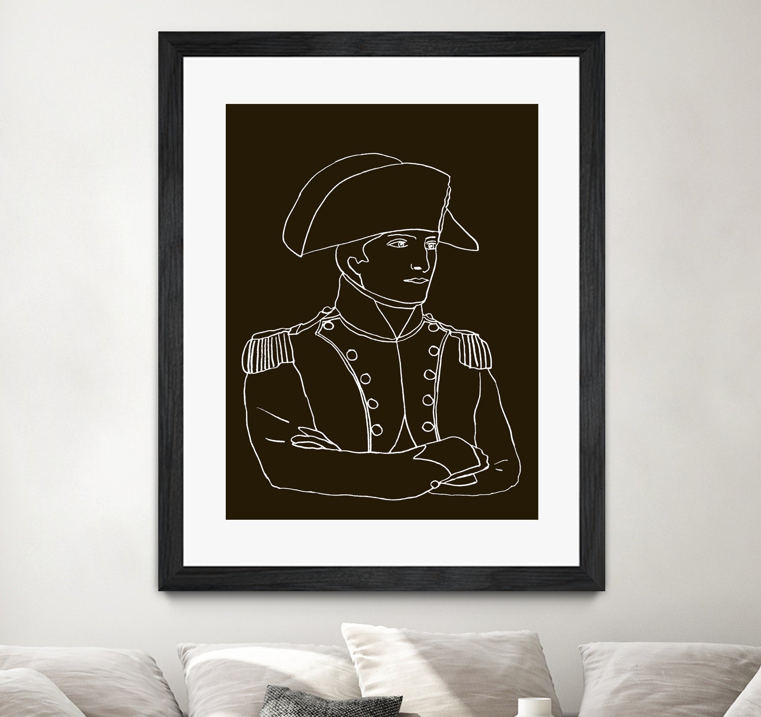 NAPOLEON WHITE LINES by Thomas Fernez on GIANT ART - black digital drawing