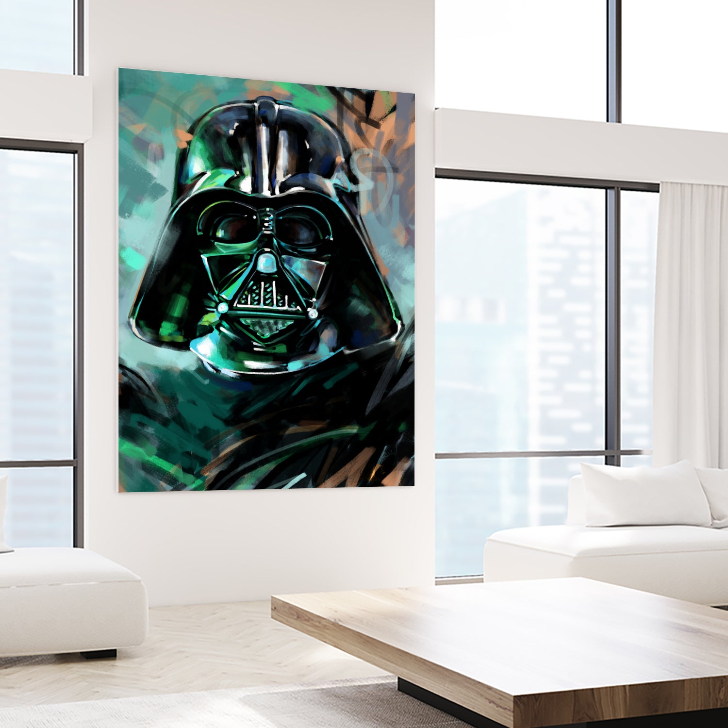 Darth Vader by Dmitry Belov on GIANT ART - blue digital painting