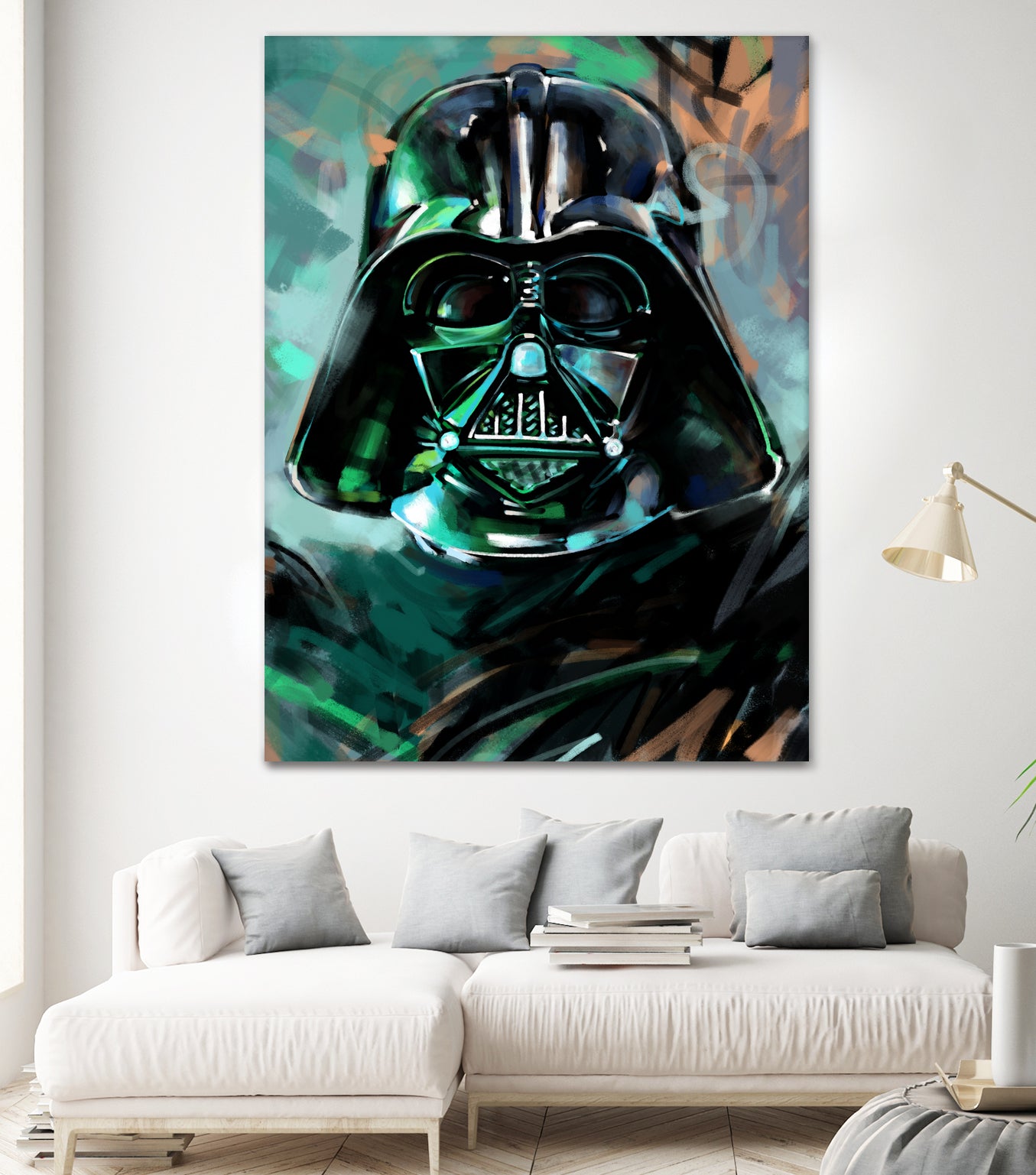 Darth Vader by Dmitry Belov on GIANT ART - blue digital painting