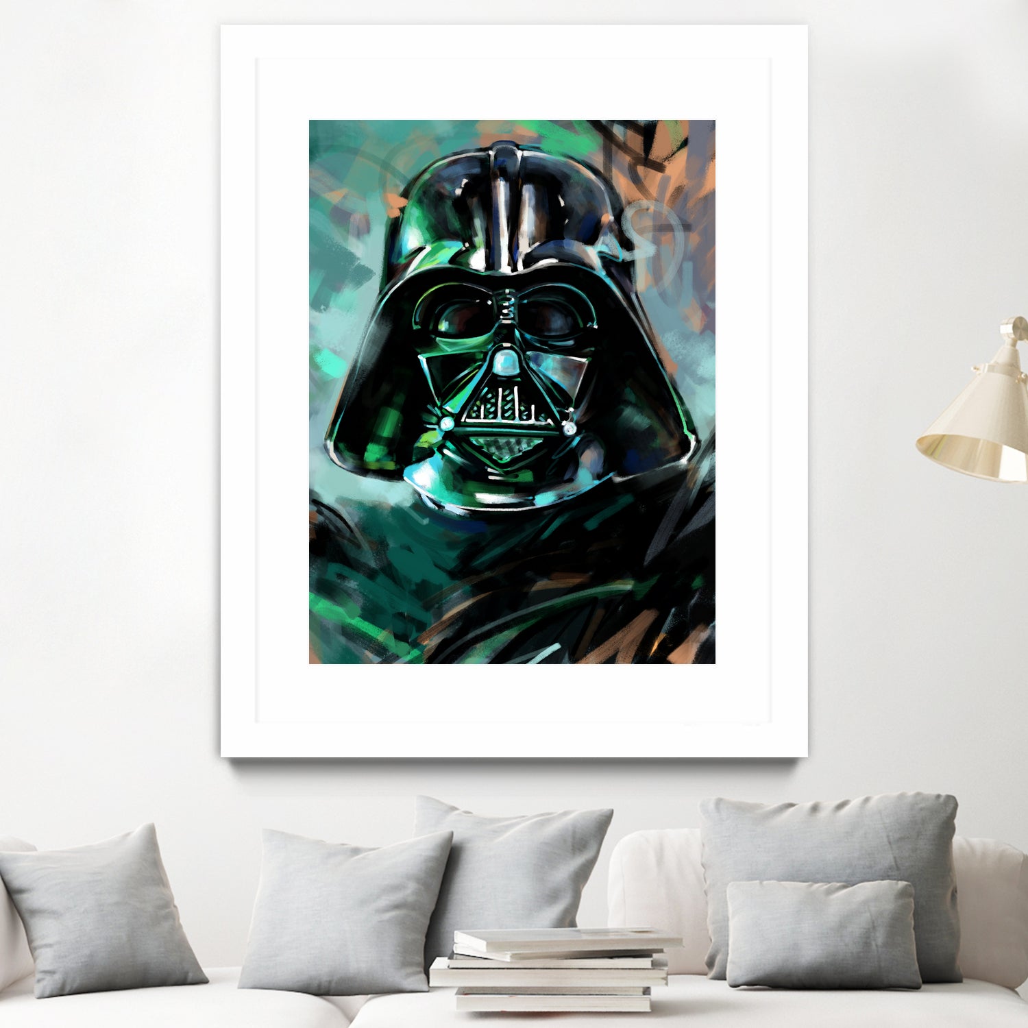 Darth Vader by Dmitry Belov on GIANT ART - blue digital painting