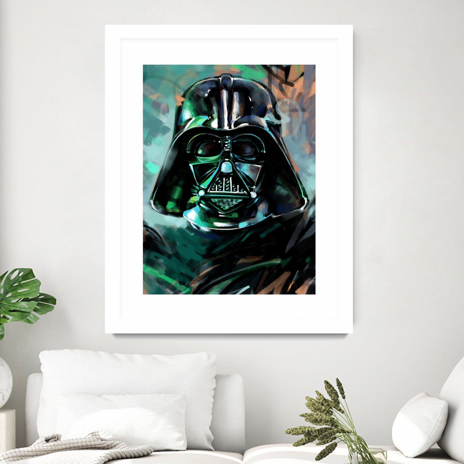 Darth Vader by Dmitry Belov on GIANT ART - blue digital painting