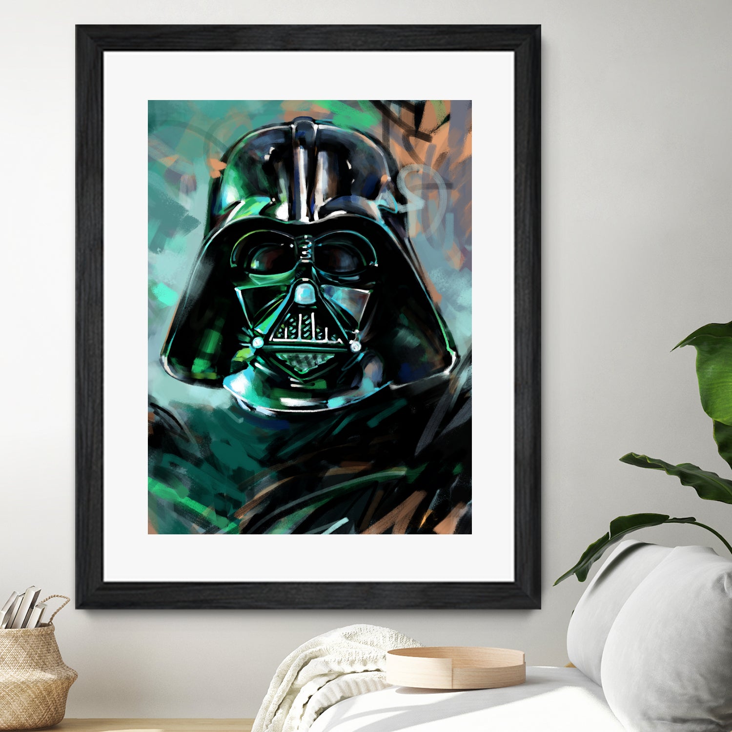 Darth Vader by Dmitry Belov on GIANT ART - blue digital painting