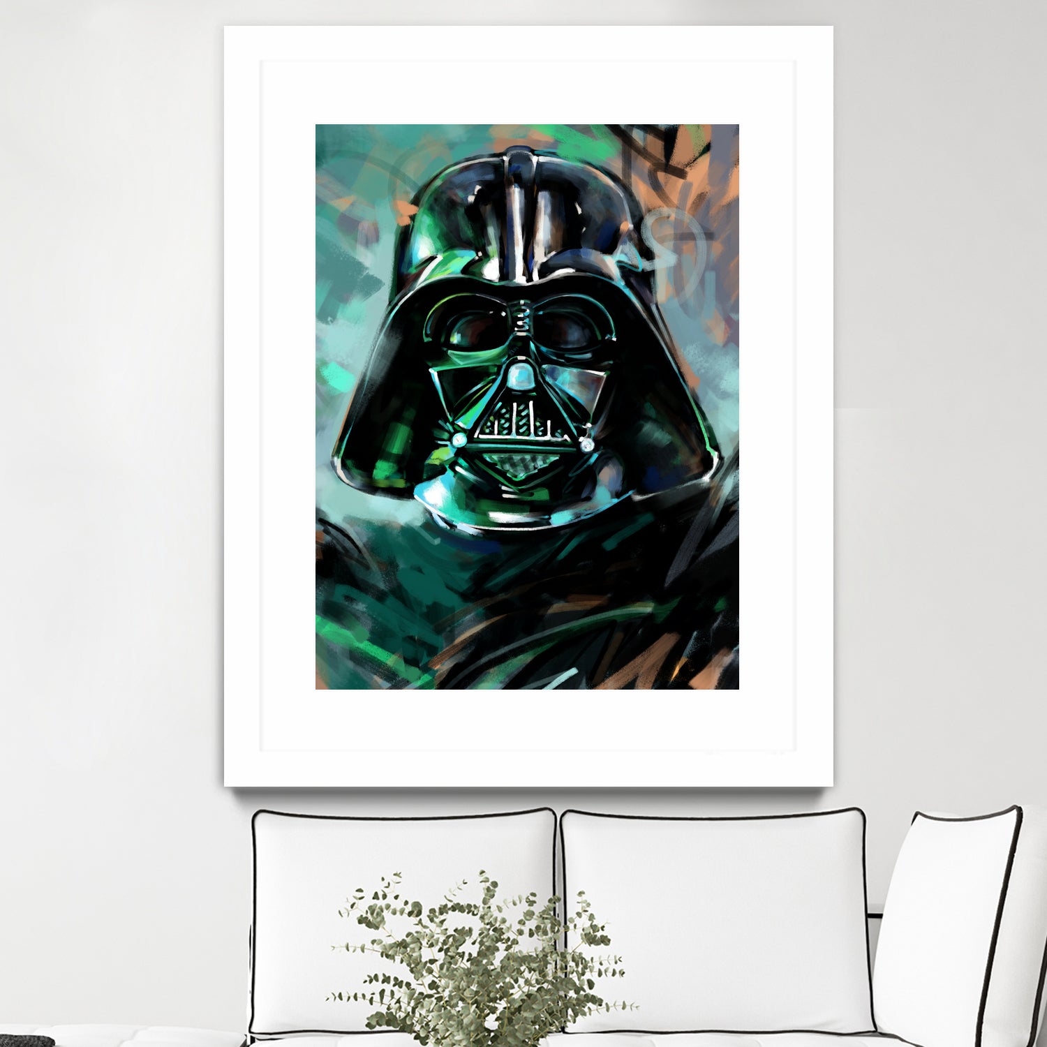 Darth Vader by Dmitry Belov on GIANT ART - blue digital painting