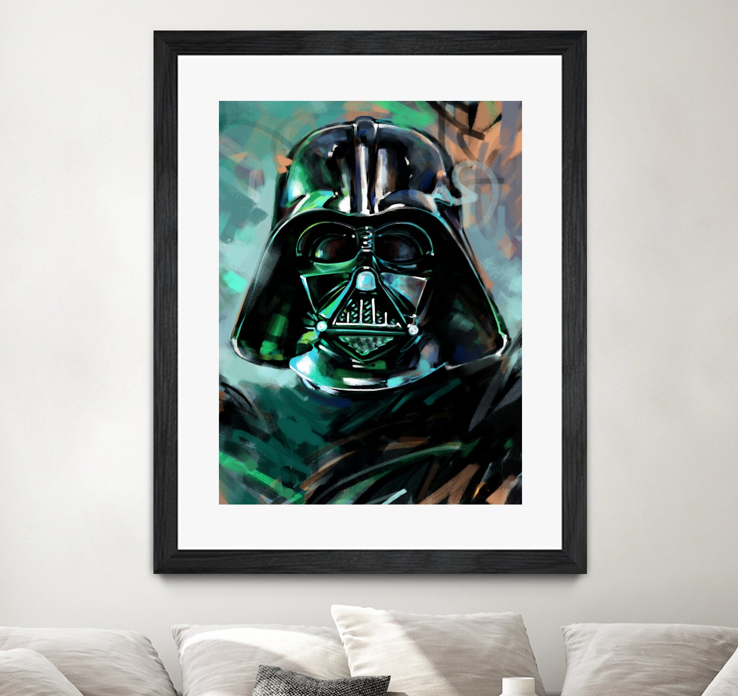 Darth Vader by Dmitry Belov on GIANT ART - blue digital painting