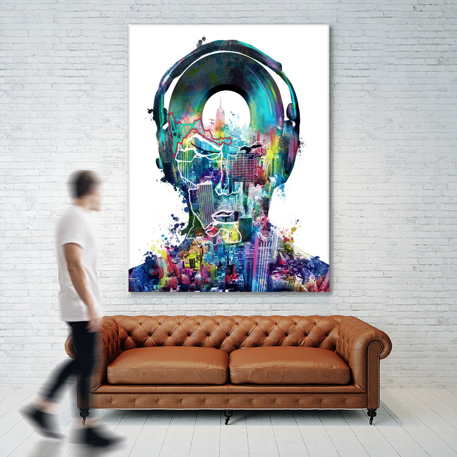 new york  city sound colorful by Bekim Mehovic on GIANT ART - white digital painting