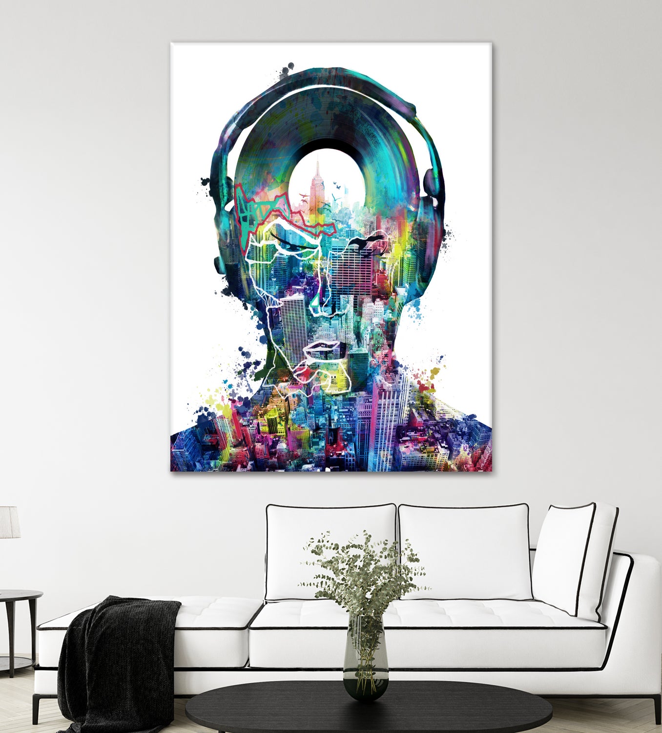 new york  city sound colorful by Bekim Mehovic on GIANT ART - white digital painting