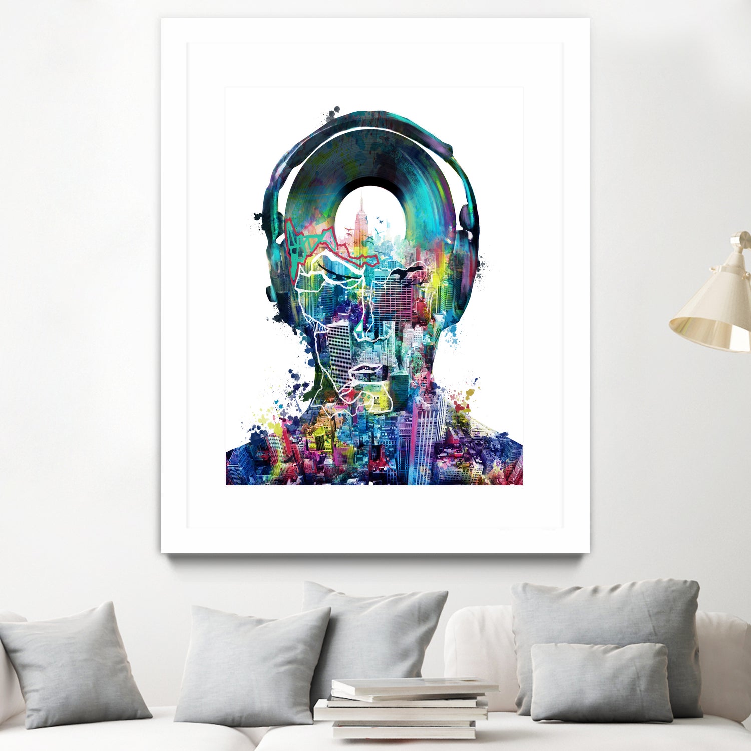 new york  city sound colorful by Bekim Mehovic on GIANT ART - white digital painting