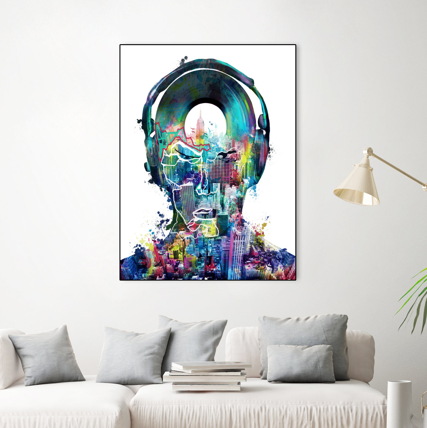 new york  city sound colorful by Bekim Mehovic on GIANT ART - white digital painting