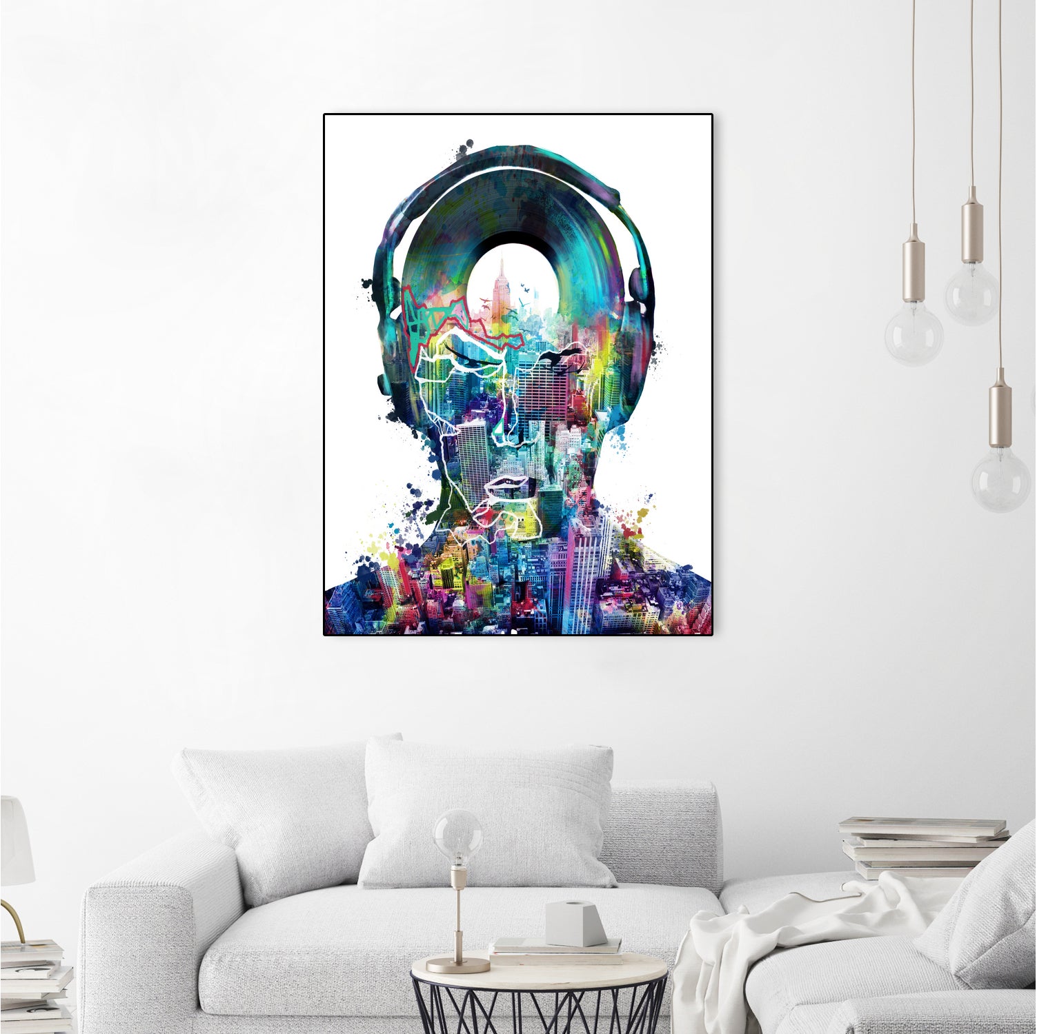 new york  city sound colorful by Bekim Mehovic on GIANT ART - white digital painting