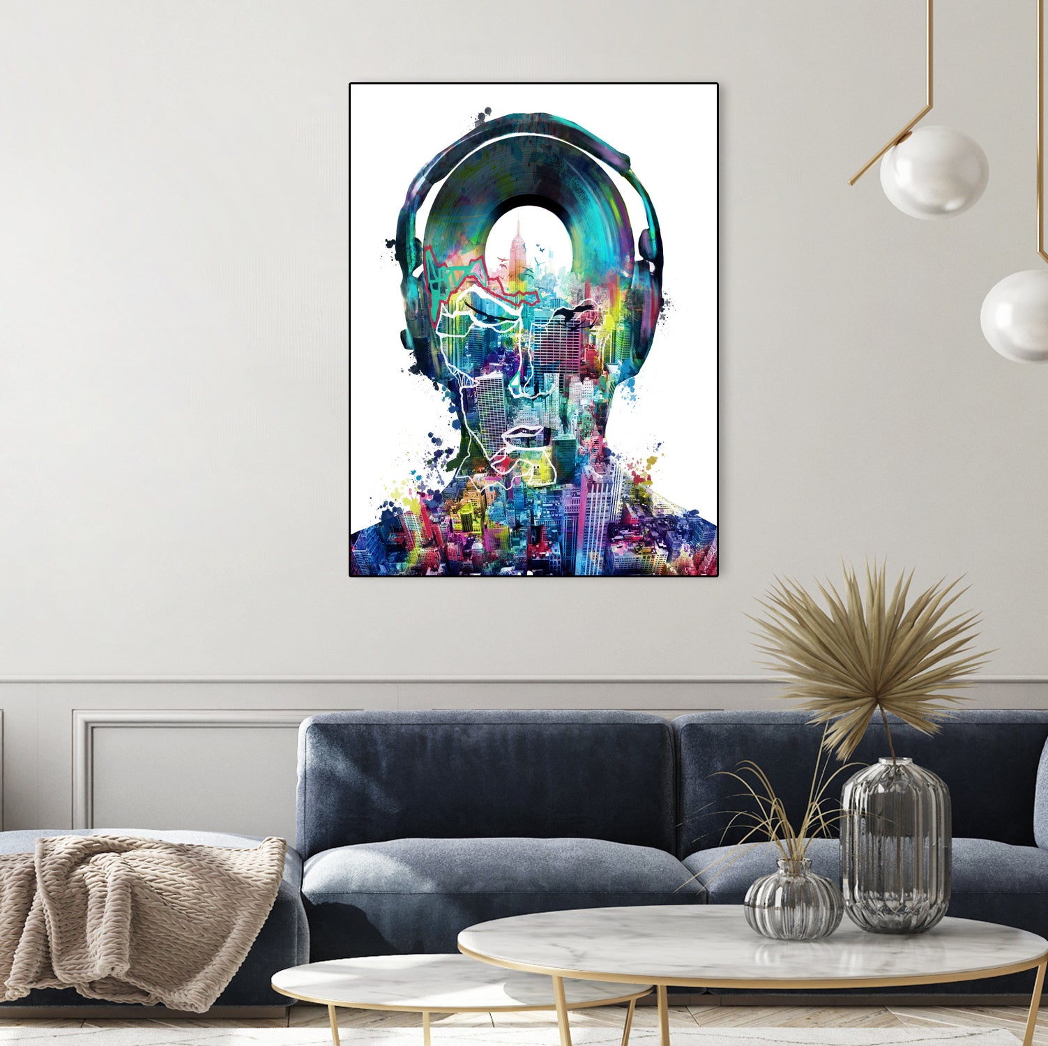 new york  city sound colorful by Bekim Mehovic on GIANT ART - white digital painting