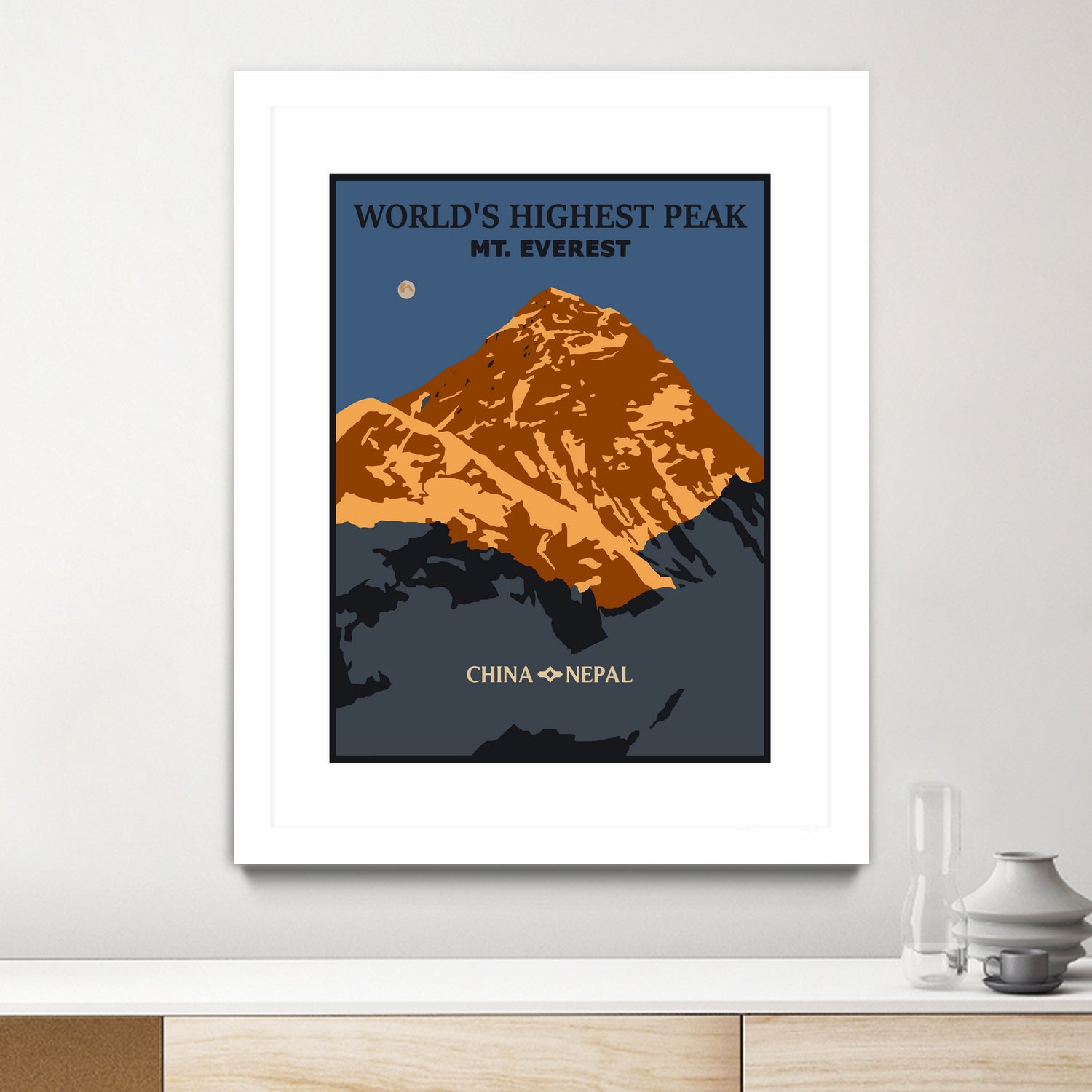 Everest by Sean Womack on GIANT ART - blue digital drawing