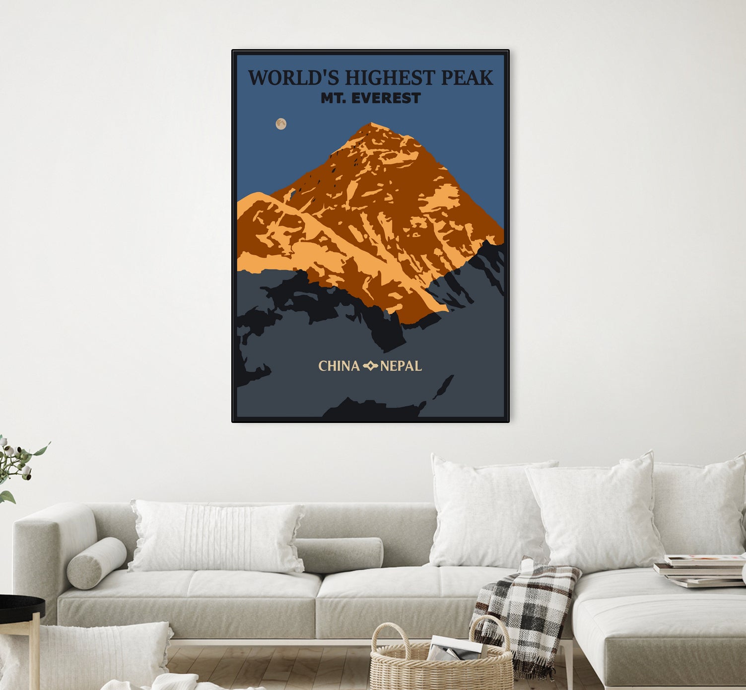 Everest by Sean Womack on GIANT ART - blue digital drawing