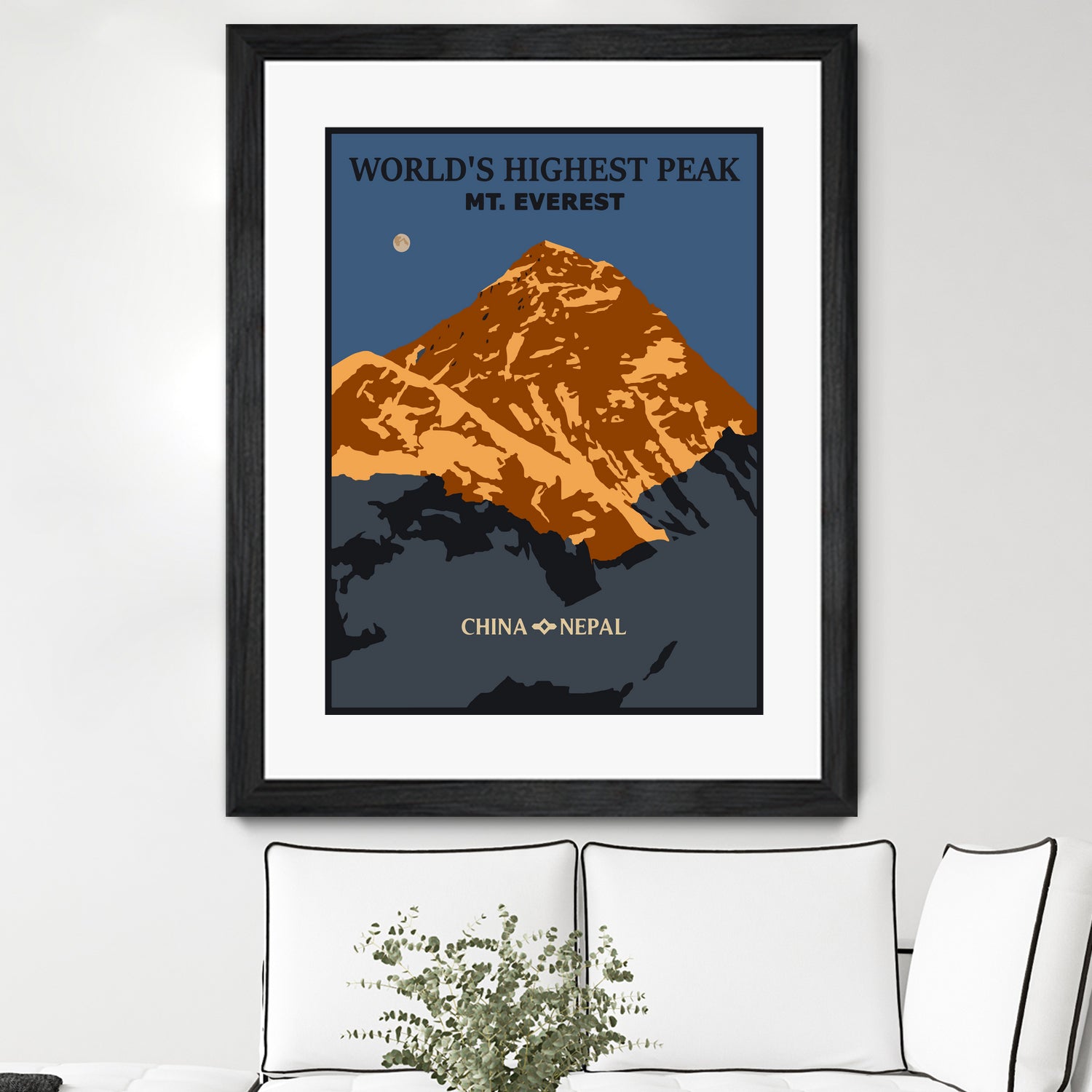 Everest by Sean Womack on GIANT ART - blue digital drawing