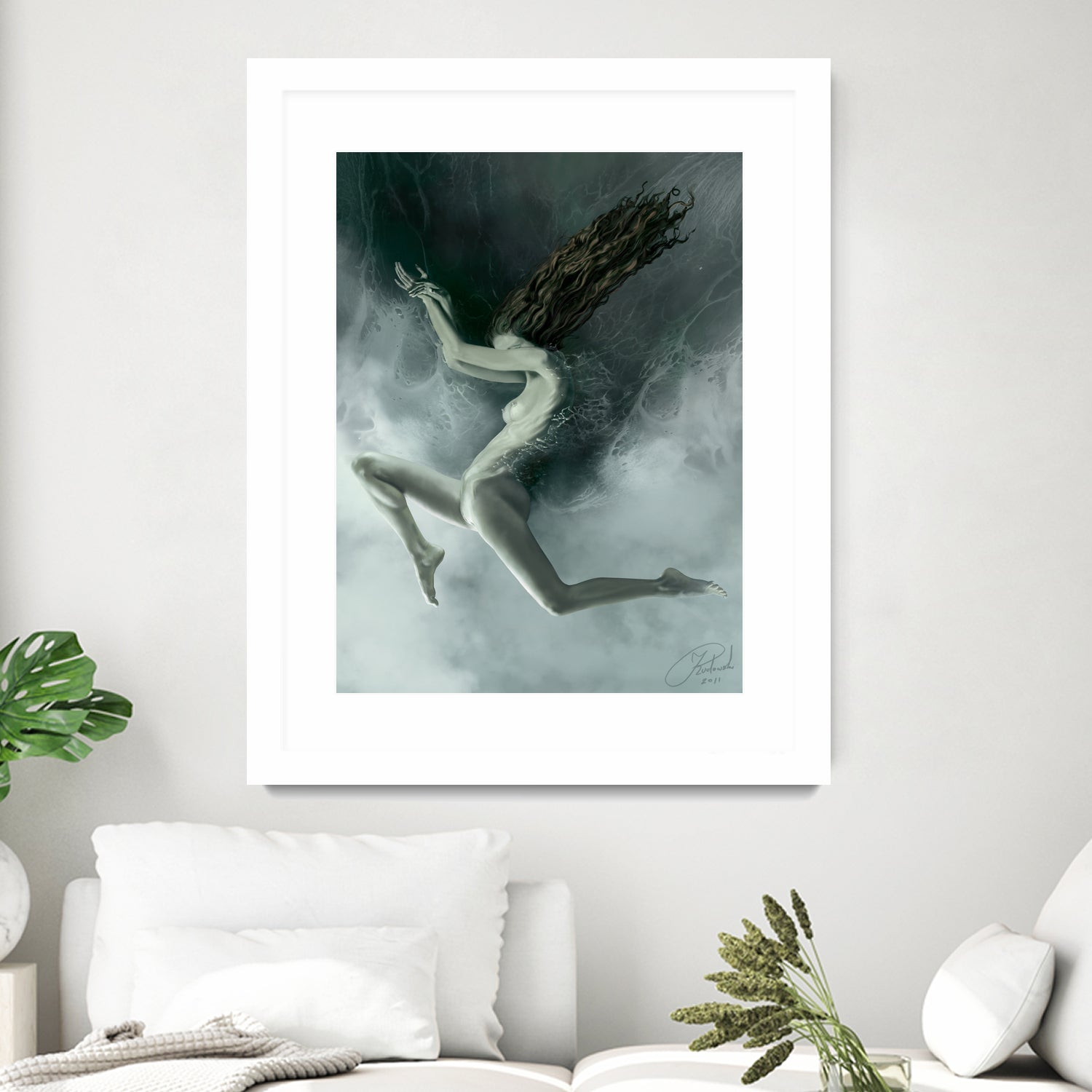 Aquarius by Jacek Rudowski on GIANT ART - green digital painting