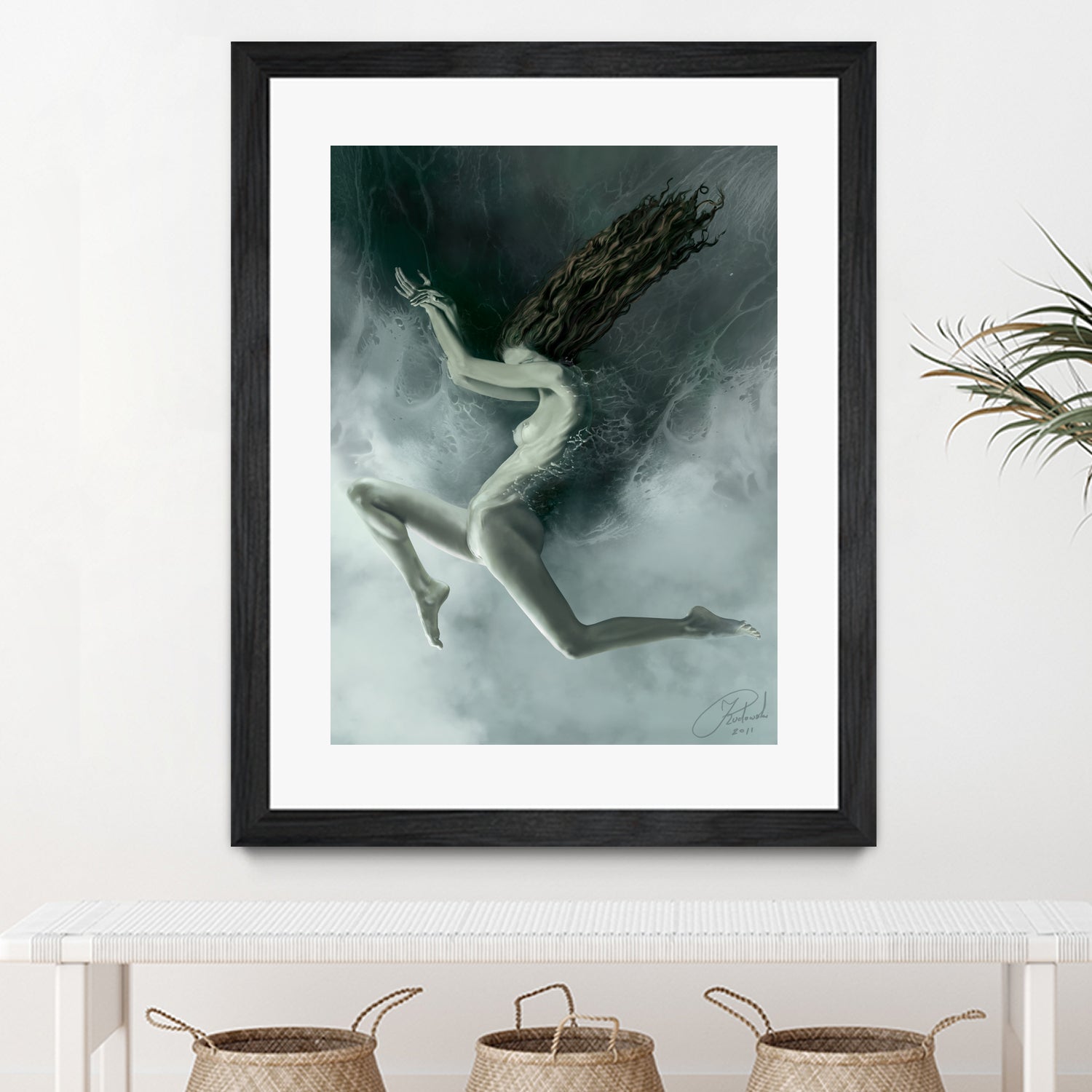 Aquarius by Jacek Rudowski on GIANT ART - green digital painting