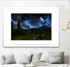 Starry Night by Alex Ruiz on GIANT ART - blue digital painting