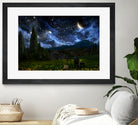 Starry Night by Alex Ruiz on GIANT ART - blue digital painting