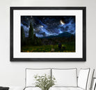 Starry Night by Alex Ruiz on GIANT ART - blue digital painting