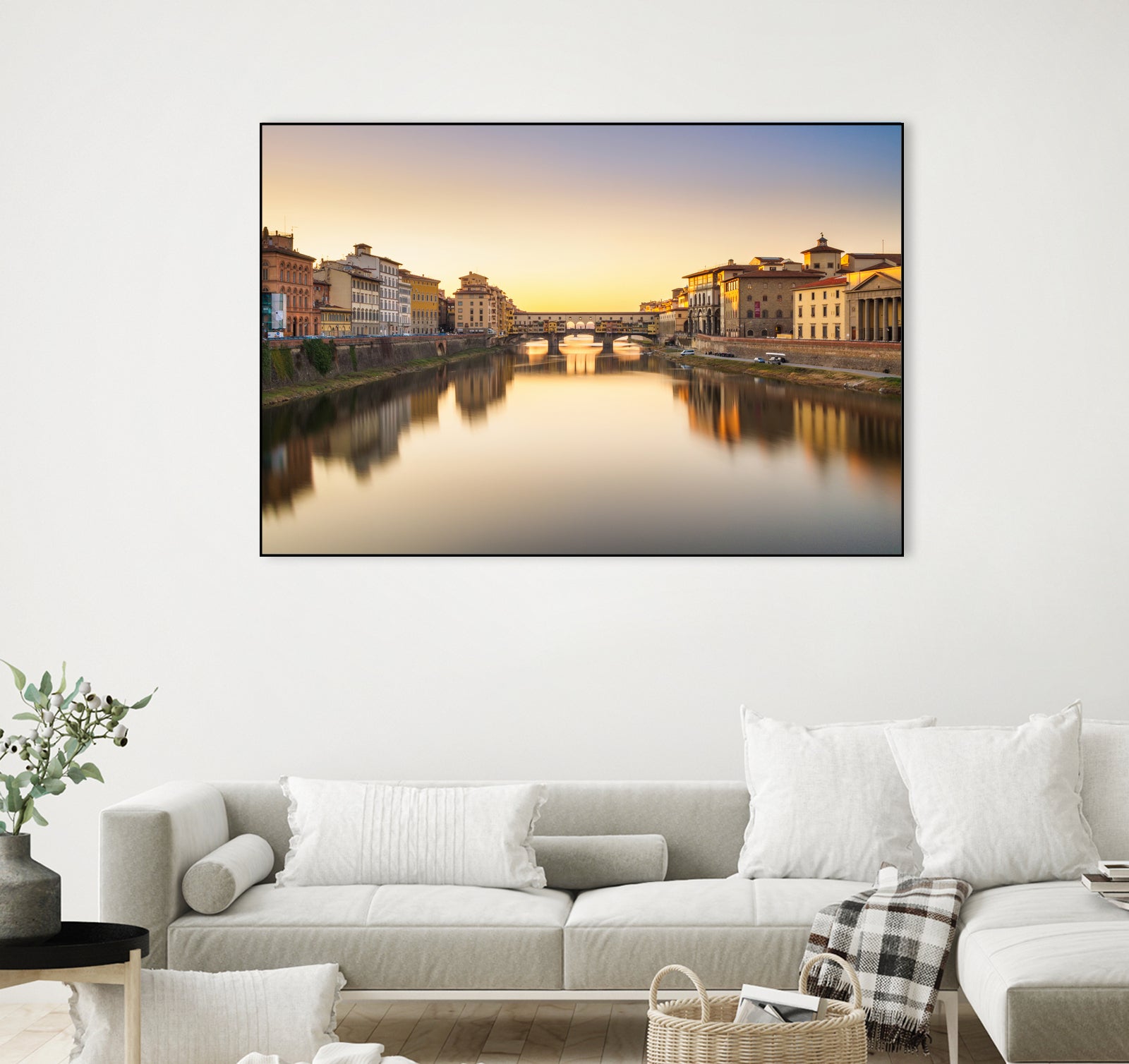 Ponte Vecchio by Pete Latham on GIANT ART - orange photo manipulation