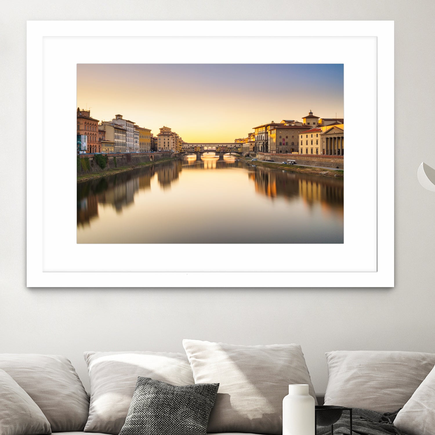 Ponte Vecchio by Pete Latham on GIANT ART - orange photo manipulation