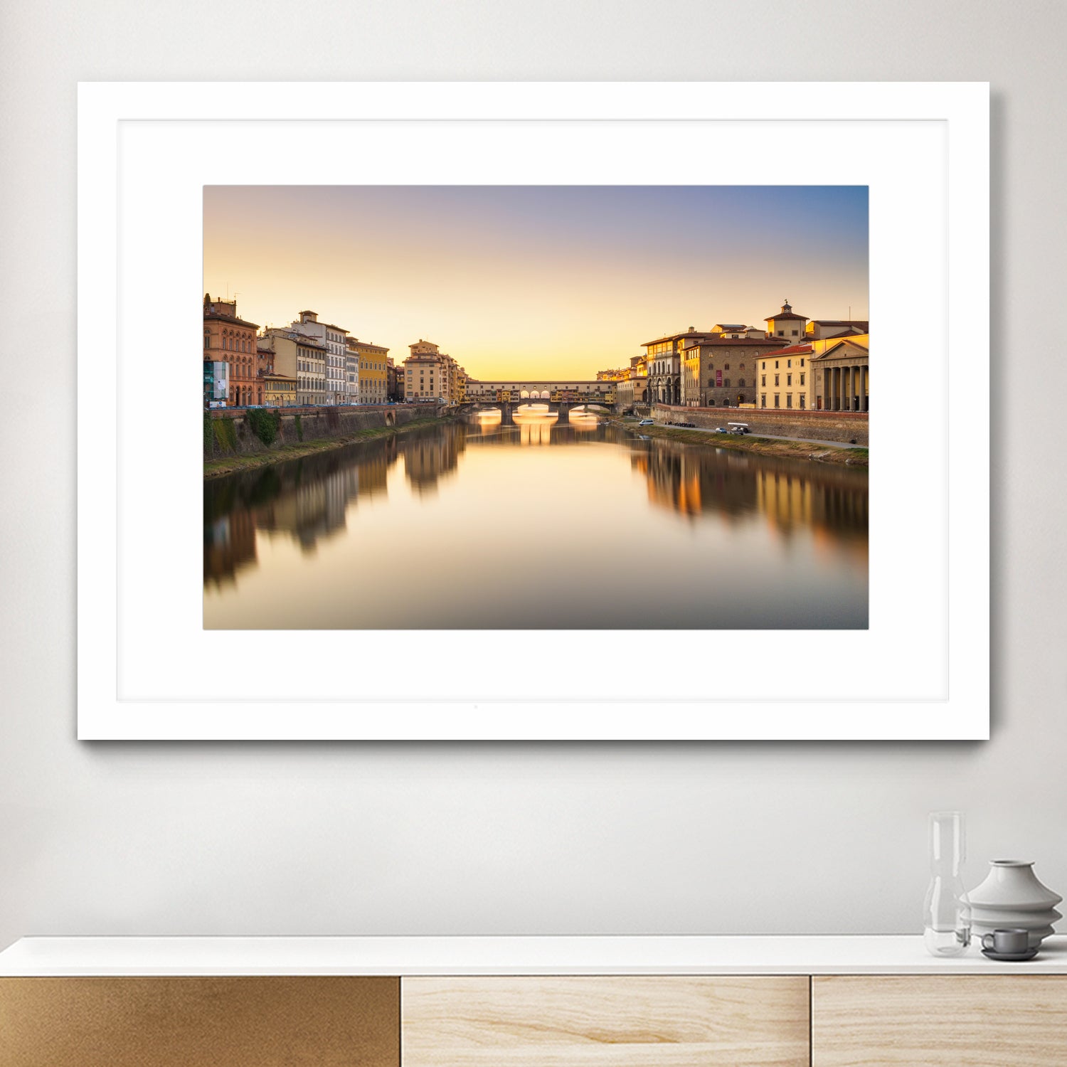 Ponte Vecchio by Pete Latham on GIANT ART - orange photo manipulation