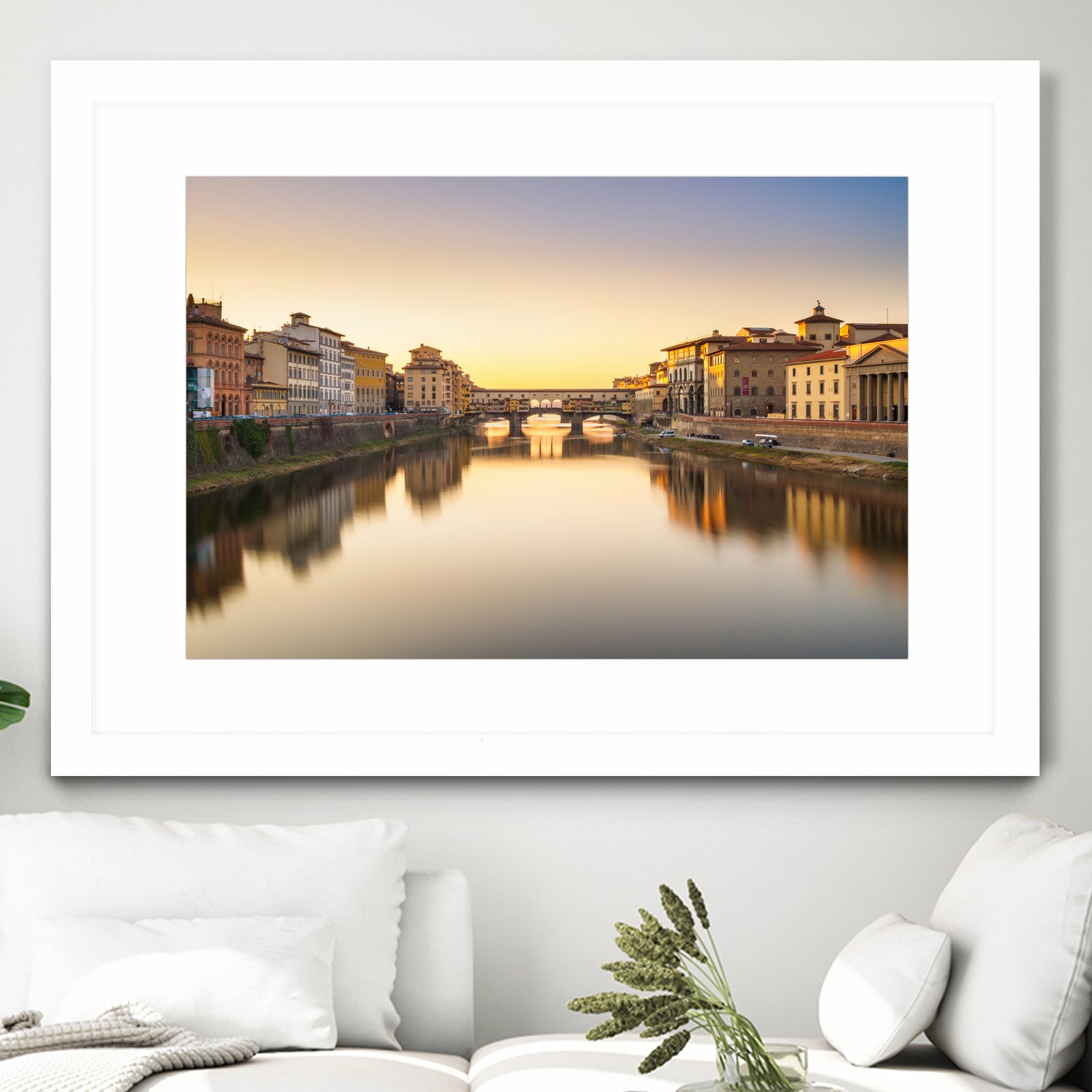 Ponte Vecchio by Pete Latham on GIANT ART - orange photo manipulation