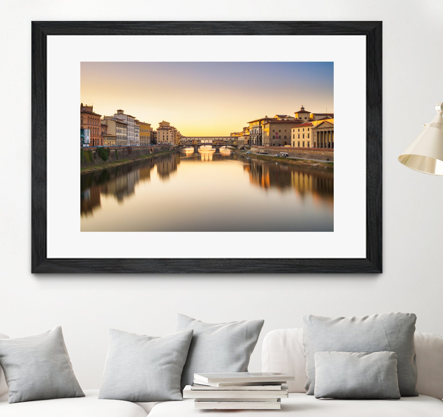 Ponte Vecchio by Pete Latham on GIANT ART - orange photo manipulation