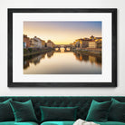 Ponte Vecchio by Pete Latham on GIANT ART - orange photo manipulation