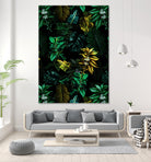 TROPICAL GARDEN VIII by burcu korkmazyurek on GIANT ART - black digital painting