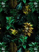 TROPICAL GARDEN VIII by burcu korkmazyurek on GIANT ART - black digital painting