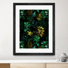 TROPICAL GARDEN VIII by burcu korkmazyurek on GIANT ART - black digital painting