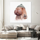 Tattooed Walrus by Tim McConnachie on GIANT ART - gray mixed media