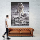 Motivational - Prepare For Glory (Moon Landing) by Wazir Rohiman on GIANT ART - gray typography