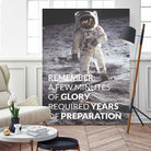 Motivational - Prepare For Glory (Moon Landing) by Wazir Rohiman on GIANT ART - gray typography