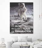 Motivational - Prepare For Glory (Moon Landing) by Wazir Rohiman on GIANT ART - gray typography