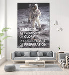 Motivational - Prepare For Glory (Moon Landing) by Wazir Rohiman on GIANT ART - gray typography