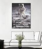 Motivational - Prepare For Glory (Moon Landing) by Wazir Rohiman on GIANT ART - gray typography