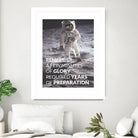 Motivational - Prepare For Glory (Moon Landing) by Wazir Rohiman on GIANT ART - gray typography