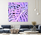 Lilac Monstera by Nina May on GIANT ART - fuchsia digital painting