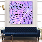 Lilac Monstera by Nina May on GIANT ART - fuchsia digital painting