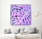 Lilac Monstera by Nina May on GIANT ART - fuchsia digital painting