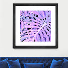 Lilac Monstera by Nina May on GIANT ART - fuchsia digital painting