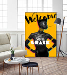 Tribute Grace Jones #1 by Stephane Munnier on GIANT ART - yellow photo manipulation