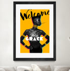 Tribute Grace Jones #1 by Stephane Munnier on GIANT ART - yellow photo manipulation