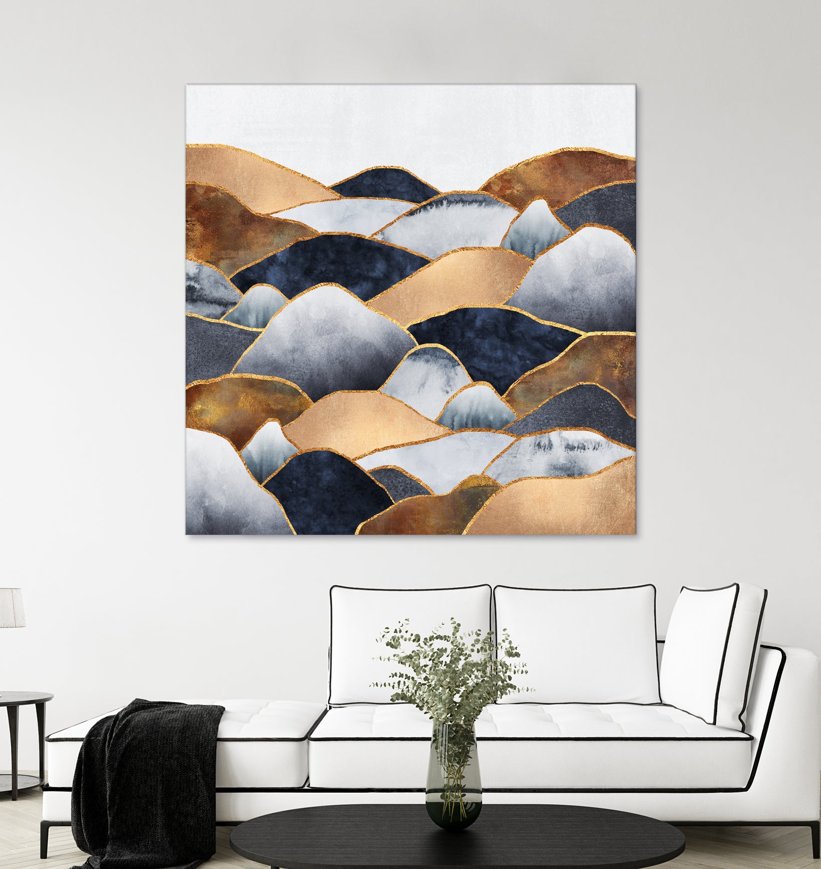 Hills 2 by Elisabeth Fredriksson on GIANT ART - blue digital painting