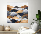 Hills 2 by Elisabeth Fredriksson on GIANT ART - blue digital painting