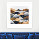 Hills 2 by Elisabeth Fredriksson on GIANT ART - blue digital painting