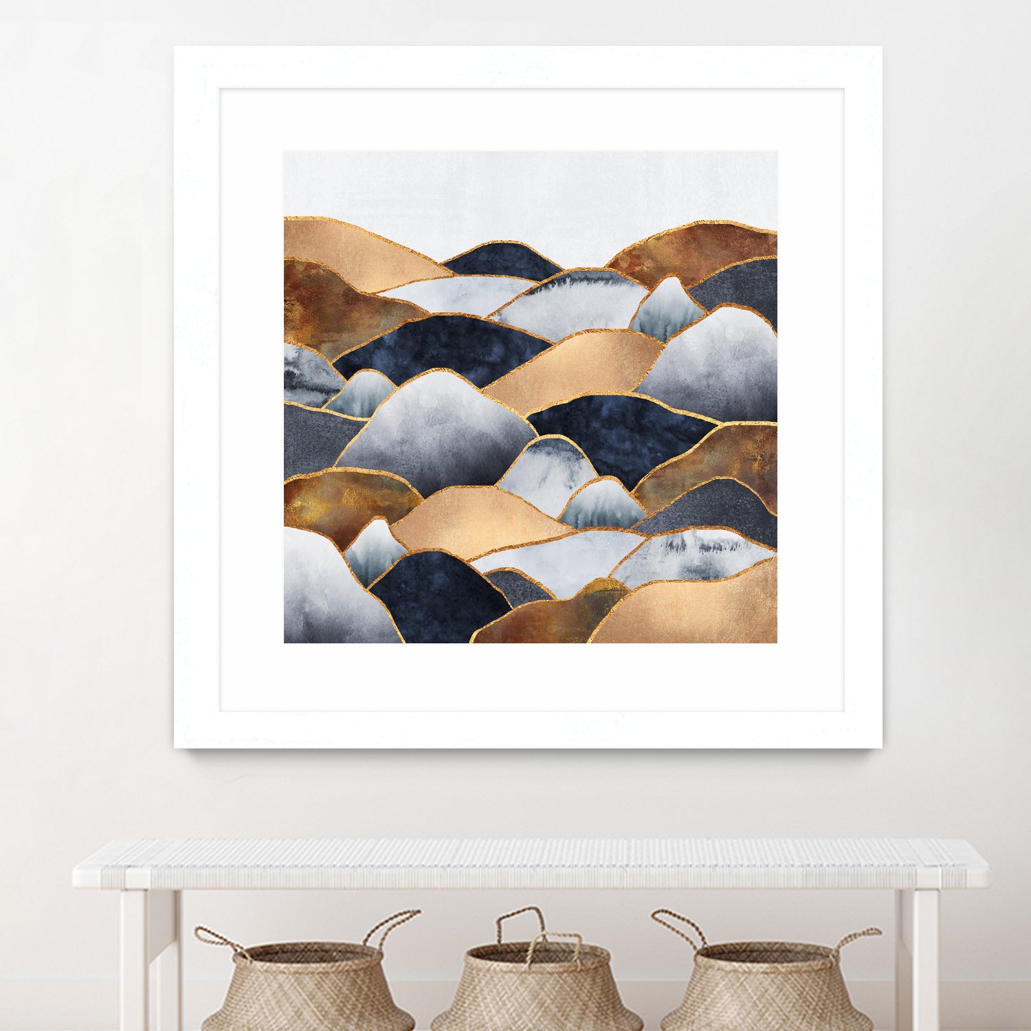 Hills 2 by Elisabeth Fredriksson on GIANT ART - blue digital painting