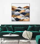 Hills 2 by Elisabeth Fredriksson on GIANT ART - blue digital painting